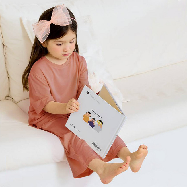 유니프랜드 아동용 모달 컴포트 상의 + 8부 하의 세트