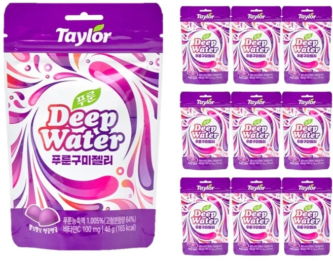 테일러 딥워터 푸룬 구미젤리, 10개, 48g - 쿠팡