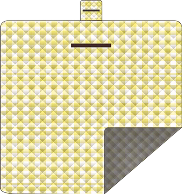 愛北鼻 超聲波野餐墊, 黃色 + 白色