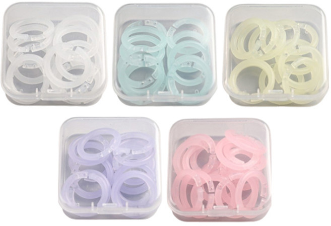 일상속반짝 컬러 카드링 20개입 x 5종 세트, 1세트, 20mm