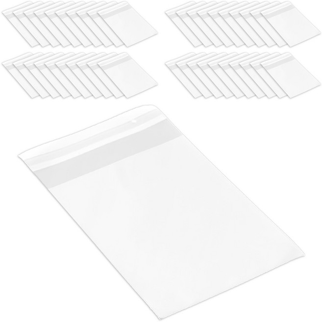 제이팩토리 두꺼운 쿠키 다용도 투명 opp 접착 봉투 12 x 19cm, 100개입, 1개