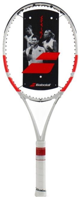 바볼랏 퓨어 스트라이크 100 라켓, PURE STRIKE, 1개, White + Red + Black