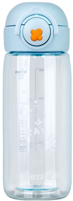 위즐 트라이탄 원터치 물병, 스카이블루, 1개, 480ml