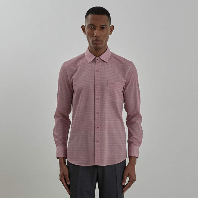 인디안 남성용 잔프린트 써커 남방셔츠 MIENL5S1201