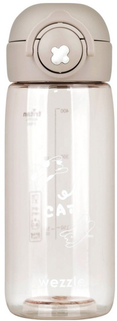 위즐 트라이탄 원터치 물병, 토프브라운, 1개, 480ml