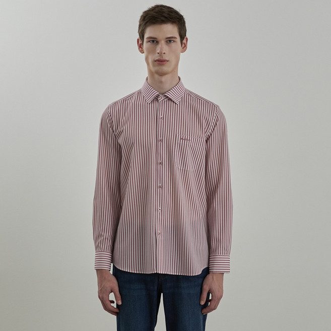 인디안 남성용 스트라이프 남방셔츠 MIENL5S1211