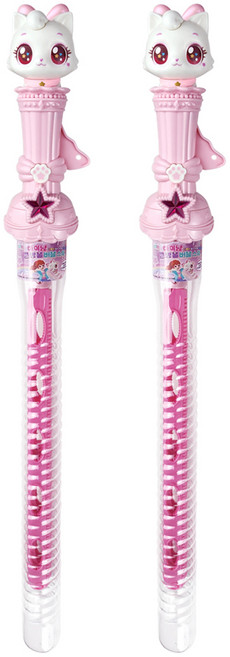 위시캣 아이냥 큰방울 버블스틱 160ml 2P, 혼합색상, 2개