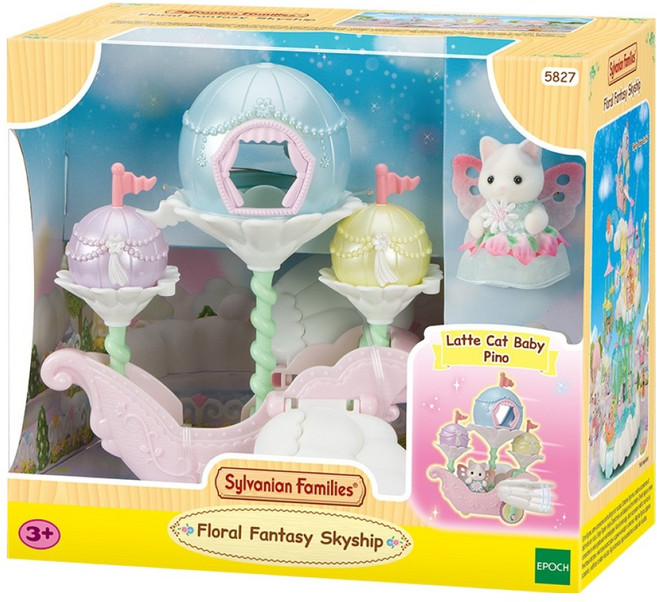 실바니안패밀리 라떼 고양이의 꿈꾸는 비행선 피규어 5827, 1개