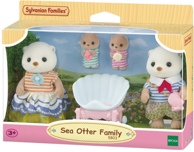 EPOCH Sylvanian Families 森林家族 海獺家族公仔 5803, 1個