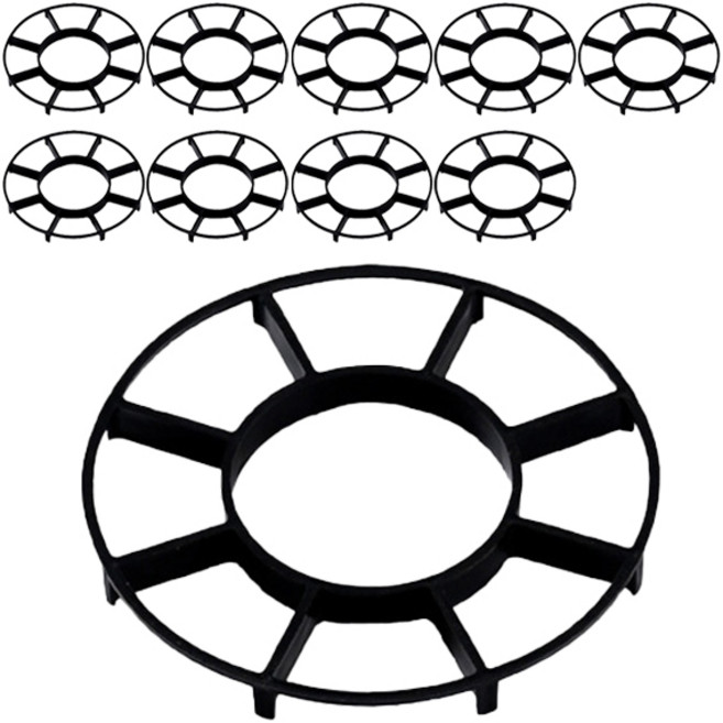 온업 과습방지 화분 통풍 받침, 블랙, 10개