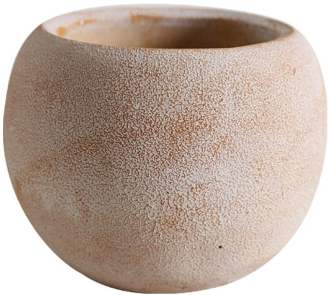 비레오 빈티지 플랜트 팟 원형 화분, 베이지, 1개