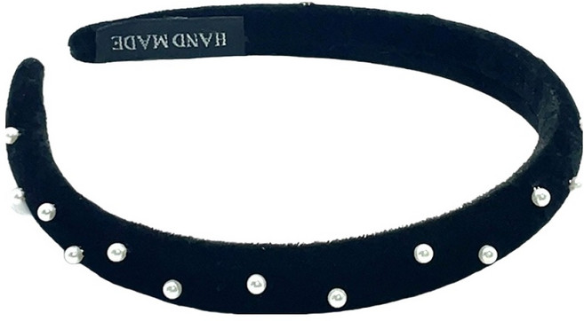 스타일플래닛 진주 벨벳 헤어밴드