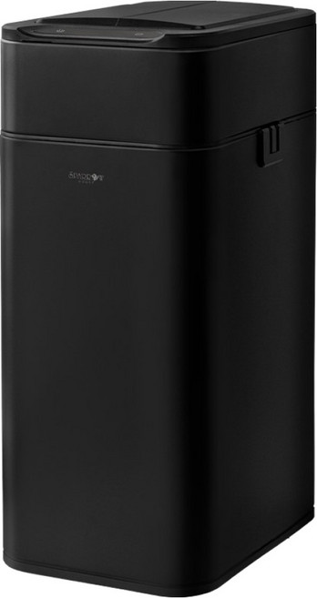 스패로우하우스 인포벨 양문형 자동센서 휴지통, 매트블랙