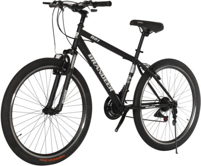 브랜디어 입문용 MTB 21단 자전거 B21, 매트블랙, 170cm, 1개