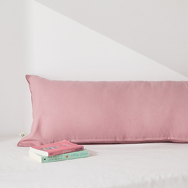 델튼 팝컬러 캔버스 바디필로우커버, 틴트핑크