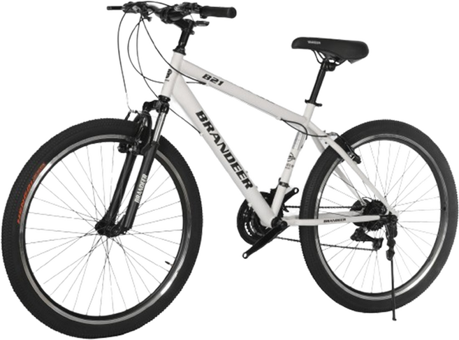 브랜디어 입문용 MTB 21단 자전거 B21, 매트화이트, 170cm, 1개