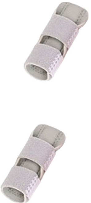 칼라 손가락 보호대 그레이, 2개