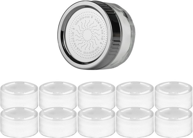 이온폴리스 세면대 필터수전 + 리필 정수 필터 10p 세트, 1세트, 투명