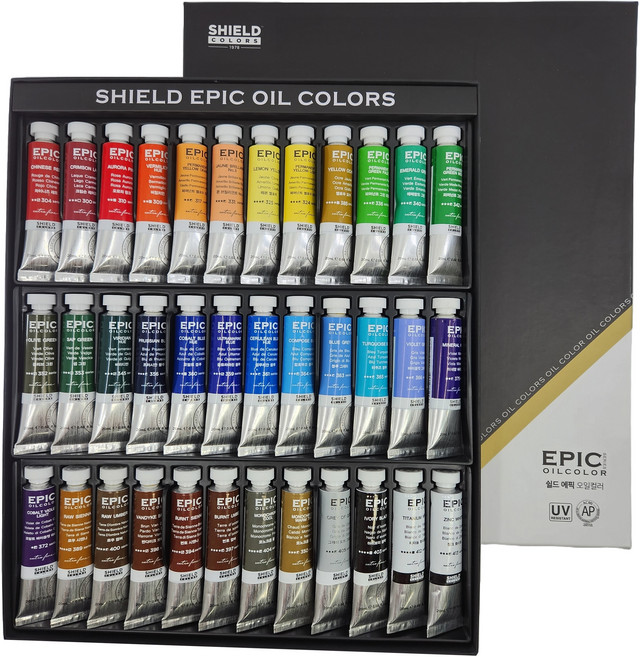 쉴드 에픽 전문가용 유화물감, 20ml, 36색