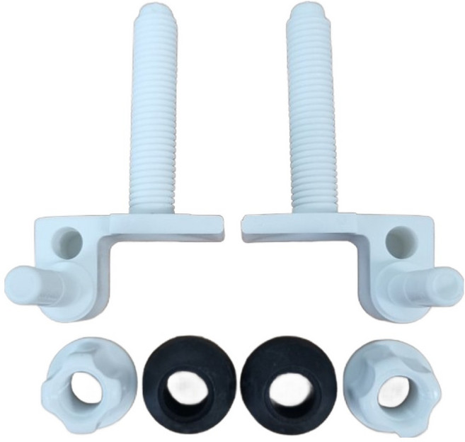 변기커버 고정 시트고리 나사 세트, 화이트