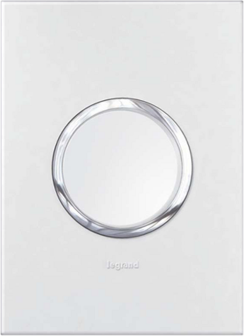 르그랑 아테오 Simple 원톤 상하동작 1구 원형 스위치 화이트, 1개