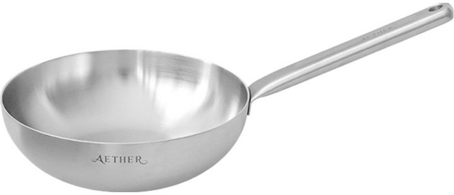 HANIL STAINLESS STEEL Aether 電磁爐宮廷炒鍋, 24cm, 1個