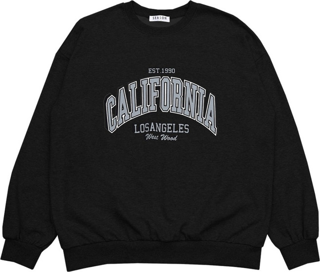 라라온 여성용 면 심플 데일리 레터링 맨투맨 TSP2236