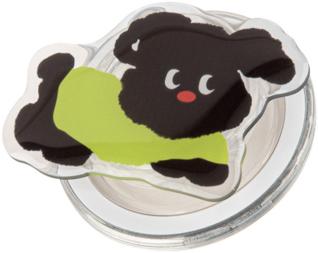 구스페리 맥세이프 동물 아크릴 스마트톡, 31까만댕댕이, 1개