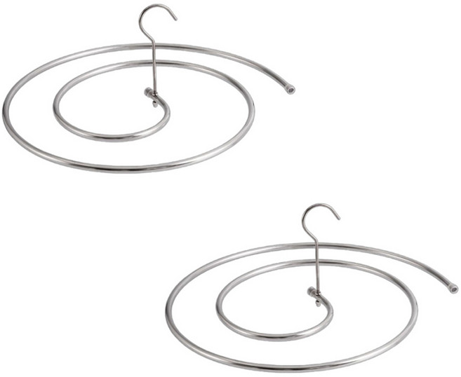 오코로 돌돌거는 원형 이불 옷걸이 2p, 실버