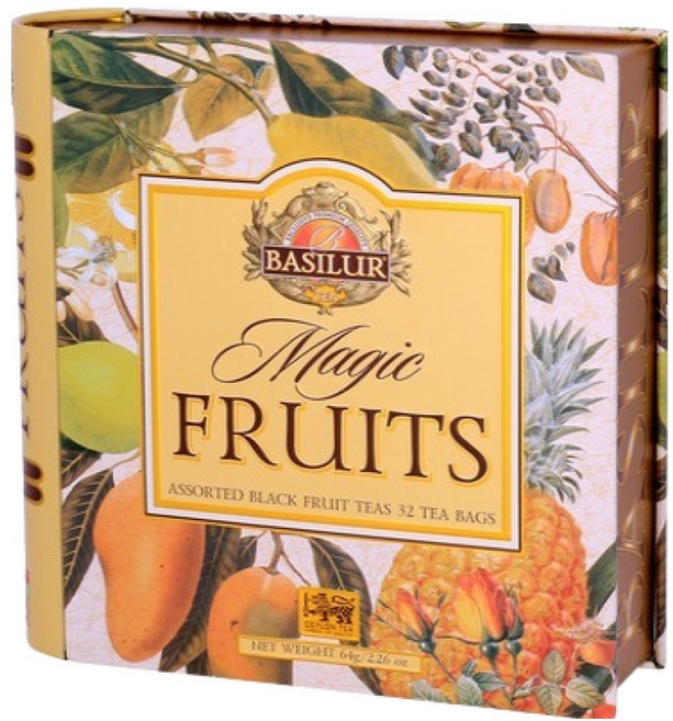 베질루르 틴북 매직 프루츠 4종 x 8p 기프트 세트 64g, 1세트