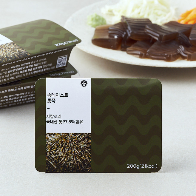 하이푸드 송테이스트 톳묵 200g + 묵소스 6g * 2개 + 와사비 3g 세트, 215g, 3세트