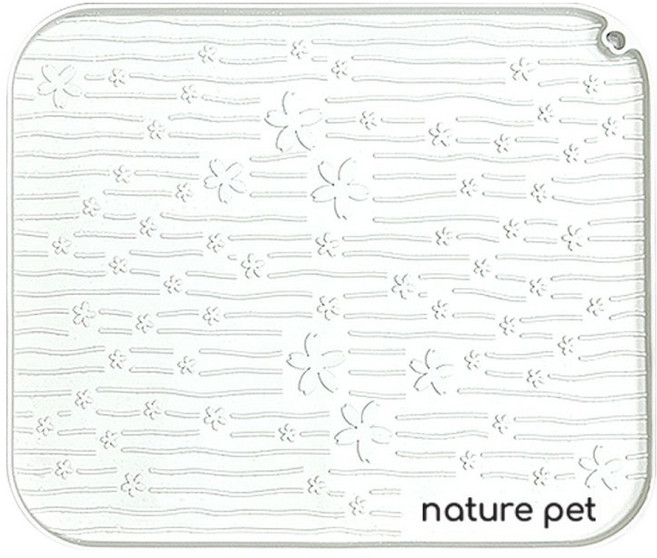 네이처펫 고양이 사막화방지 실리콘 모래매트, 1개, 아이보리
