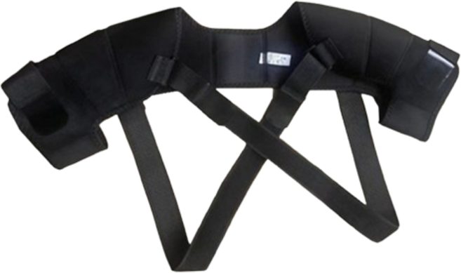 예그리나 어깨보호대 바른자세 스트랩 블랙, 1개