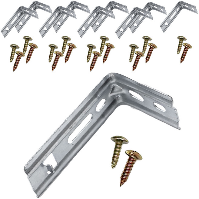 롤스크린 콤비 우드 버티칼 호환가능 블라인드 꺽쇠 6.8 x 2.7 x 3.7 cm 10p + 목재피스 19mm 10p 세트, 혼합색상, 10개