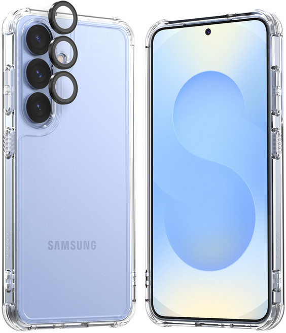 아라리 투명 범퍼 케이스 + 카메라 강화유리 메탈링 세트