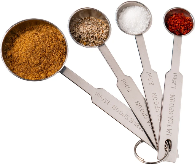 집사람 스텐 계량 실버 스푼 4종 세트, 1세트 - 쿠팡