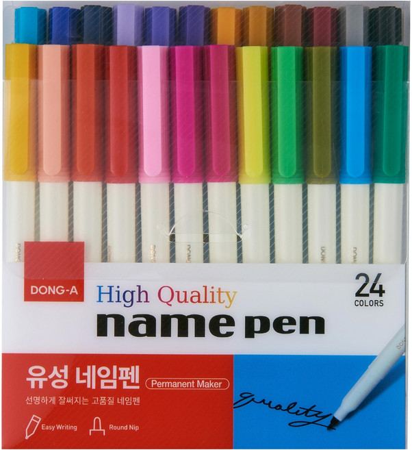 동아 유성 네임펜 24종 세트, 24색, 1세트