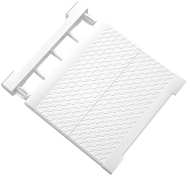 로이홈 다용도 압축 길이조절 와이드 선반, 화이트