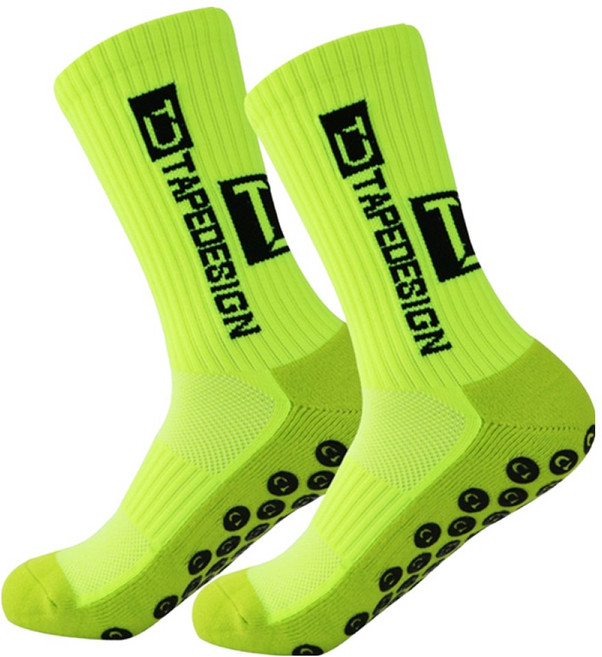 일상속반짝 스포츠 헬스 양말 3켤레 세트, 형광그린, 1세트