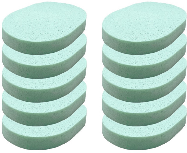 라벤토리 클렌징 해면 스펀지 15mm, 라임, 10개