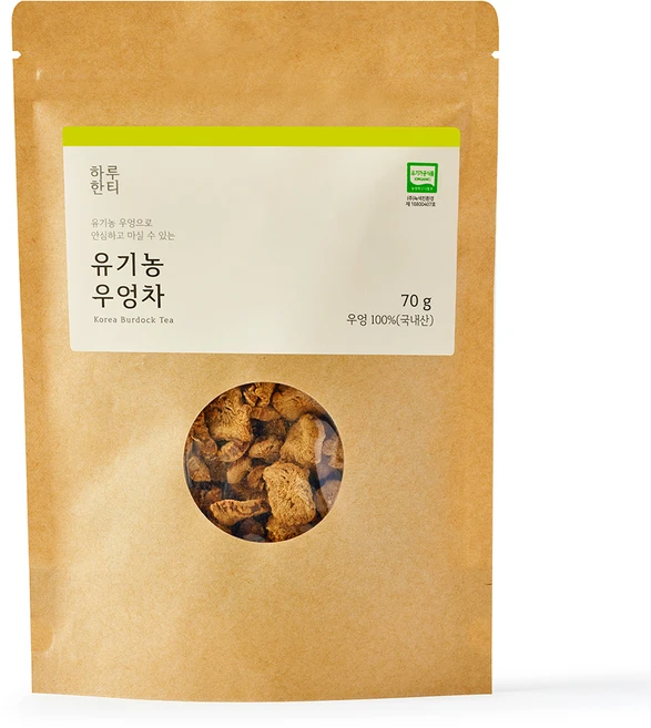하루한티 유기농 우엉차, 70g, 1개 - 쿠팡