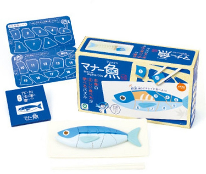 아이업 생선 올바르게 먹기 젓가락 연습 보드게임 세트, 1세트, 혼합색상