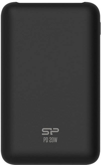 Silicon Power 廣穎電通 QS58 20000mAh QC PD TypeC雙向快充迷你行動電源 20W, SP20KMAPBKQS582K, 黑色