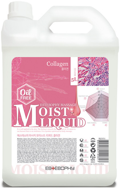에스테소피 모이스트 리퀴드 마사지 젤 콜라겐, 5L, 1개