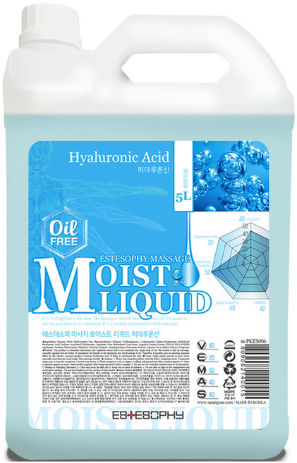 에스테소피 모이스트 리퀴드 마사지 젤 히아루론산, 5L, 1개