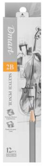 디마스트 미술용 연필 12개입, 2B, 1세트