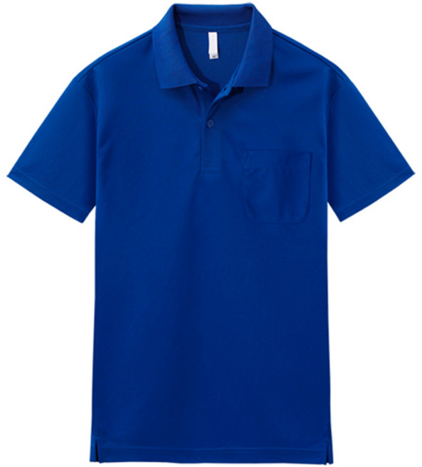 M.N.C 男女通用 Dry Coolon 口袋Polo衫 MDBT593TS, 寶藍色