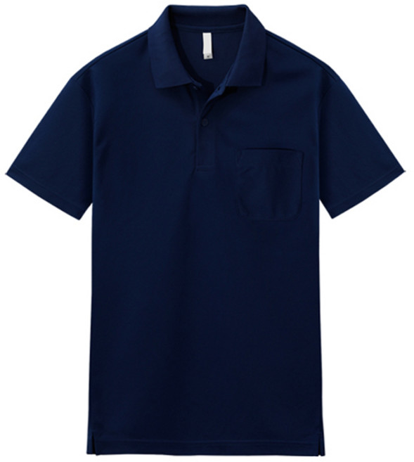 M.N.C 男女通用 Dry Coolon 口袋Polo衫 MDBT593TS, 海軍藍