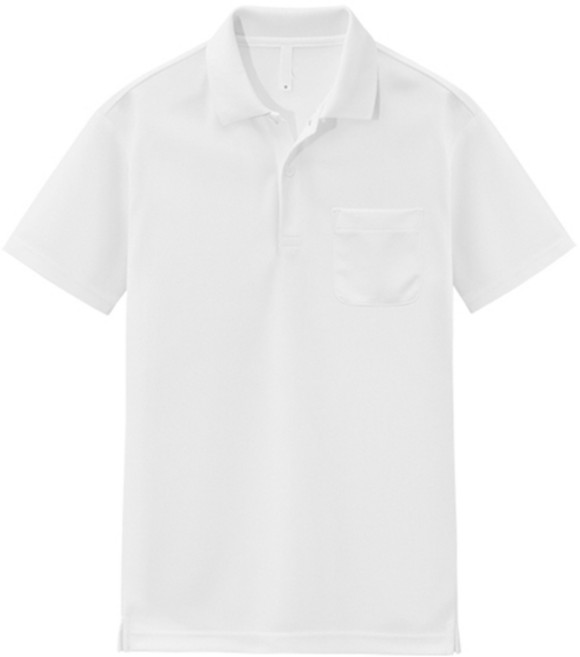 M.N.C DRY-COLON 口袋Polo衫 MDBT593TS, 白色