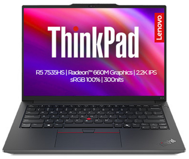레노버 2025 씽크패드 E14 G6 라이젠5 라이젠 7000 시리즈, BLACK, 512GB, 16GB, Free DOS, 21M3006VKD